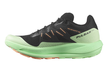 Salomon Pulsar Trail B Black/Green/Cantaloupe Womens #color_black-multi-greens